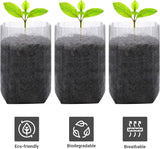 Grow Bags - Gardening - Grow Pots - Vegetable Garden - Seedlings - Plant Bags - Non-woven Grow Bags - Growing Set - Breathable Fleece - Plant Pots - Garden - Sowing - Cuttings - Vegetables - Fruit - Plant Bag - Vegetable Gardening - Sustainable - White - - Top-Down View