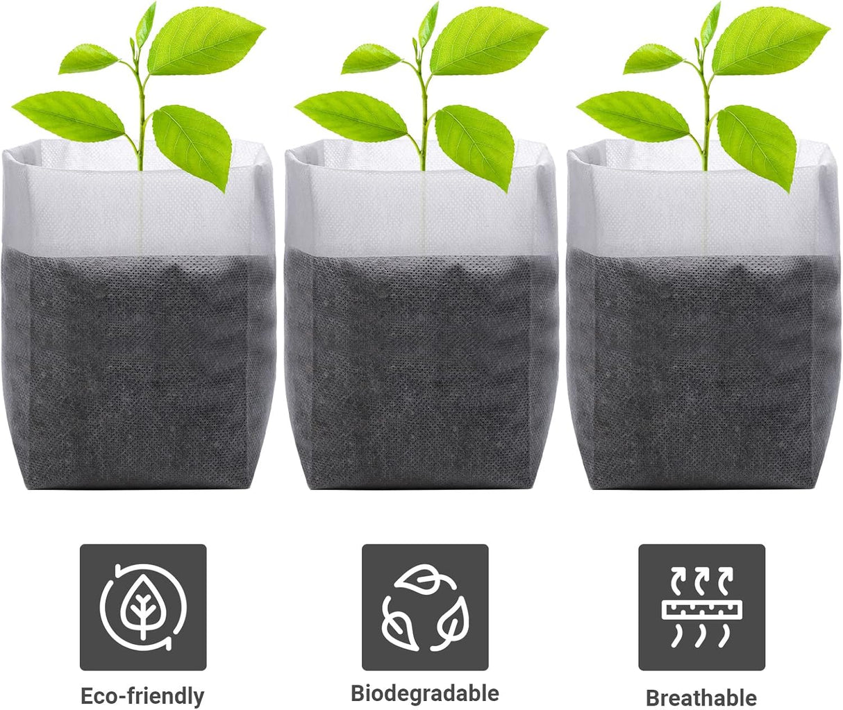 Grow Bags - Gardening - Grow Pots - Vegetable Garden - Seedlings - Plant Bags - Non-woven Grow Bags - Growing Set - Breathable Fleece - Vegetable Garden Package - Combination Set - Sowing - Cuttings - Mix - Vegetable Garden - Vegetable Gardening - Sustain