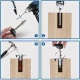 8 Pack Adjustable Leveling Feet M10 x 100 Load Capacity 500 kg Furniture Feet, Diameter 40 mm - Front View