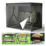 Garden Swing Cover Waterproof UV Resistant Oxford Fabric, 220 x 125 x 170 cm - Side View