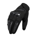 Motorcycle Gloves Breathable Full Finger Touch Screen Anti Slip Racing Gloves, Palm Width 8.5-9.0 cm