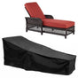 Sun Lounger Cover Waterproof Windproof 210D Oxford Fabric Black, 208 x 76 x 41 cm
