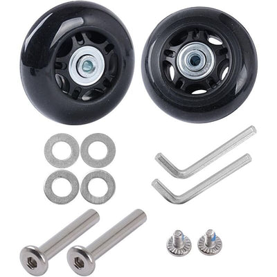 2 Pcs Suitcase Replacement Wheels Rubber Luggage Repair Kit, 45 x 18 mm