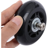 2 Pcs Suitcase Replacement Wheels Rubber Luggage Repair Kit, 45 x 18 mm - Side View
