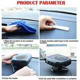 2-in-1 Car Heater 200W 12V Cigarette Lighter Defogger and Cooling Fan - Side View