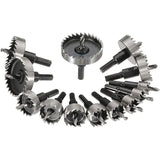 13 Pcs Metal Hole Saw Set Tungsten Steel Cutting Tool Kit, 16-53 mm
