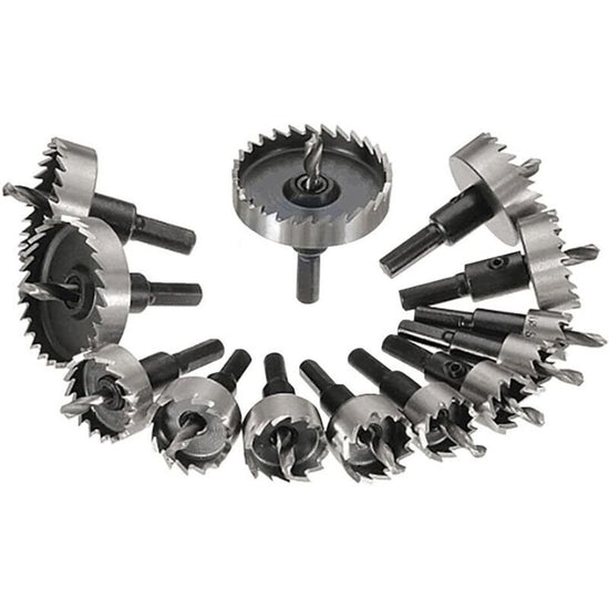 13 Pcs Metal Hole Saw Set Tungsten Steel Cutting Tool Kit, 16-53 mm