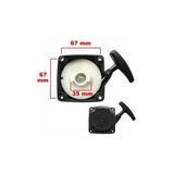 2 Pcs Petrol Brush Cutter Starter Pawl Set with Multi Tool - Front View