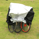 Bike Cover Waterproof 210T Nylon for 2 to 3 Bikes UV Resistant - Front View