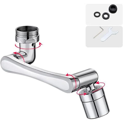 Faucet Aerator 1440 Degree Swivel Extension 2 Water Modes Universal Brass Diffuser, 20 22 24 mm