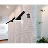 Modern Wall Light with Switch Adjustable E27 Reading Lamp Black - Top-Down View