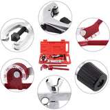 11 Pcs Pipe Flaring Tool Kit with Pipe Cutter and Tube Bender - Top-Down View