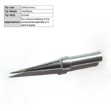 5 Pcs Replacement Soldering Iron Tips ETA ETB ETD ETS ETT Compatible with Weller WESD51 WESD50 WCC100 - Front View