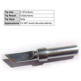 5 Pcs Replacement Soldering Iron Tips ETA ETB ETD ETS ETT Compatible with Weller WESD51 WESD50 WCC100 - Top-Down View