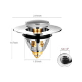 Universal Sink Drain Filter Stainless Steel Hair Catcher, 1.33 to 1.49 in
