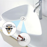 Universal Sink Drain Filter Stainless Steel Hair Catcher, 1.33 to 1.49 in - Side View