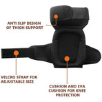 Work Knee Pads Soft Gel and Foam Padding with Anti Slip Straps