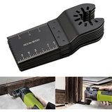 10 Pcs High Carbon Steel Saw Blades, 34 mm - Front View