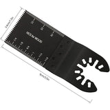10 Pcs High Carbon Steel Saw Blades, 34 mm - Top-Down View