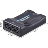 Scart to HDMI Adapter 1080P Converter Compatible with NTSC PAL Sky HD Blu Ray PS3 TV VCR VHS - Top-Down View