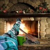 Chimney Bellows Vintage Wood Fire Blower, 30.5 x 12.5 cm - Side View
