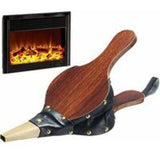 Chimney Bellows Vintage Wood Fire Blower, 30.5 x 12.5 cm - Top-Down View