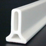 Foldable Shower Barrier Water Retention Dam White, 1 m