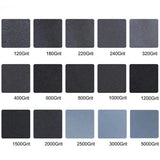 10 Pcs 2000 Grit Sandpaper Dry or Wet Abrasive Sheets, 9 x 3.6 in - Front View