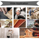 10 Pcs 2000 Grit Sandpaper Dry or Wet Abrasive Sheets, 9 x 3.6 in - Side View