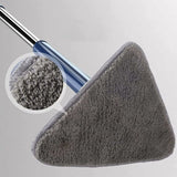 Dust Mop 360 Degree Rotating Floor Mop with 5 Cloths Blue - Top-Down View