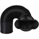 Mobile Air Conditioner Exhaust Hose Kit Black Flat Mouth, Diameter 15 cm Length 22-150 cm