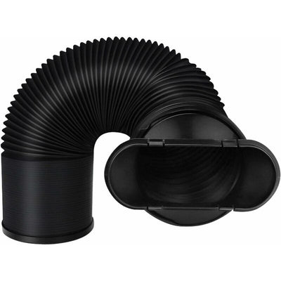 Mobile Air Conditioner Exhaust Hose Kit Black Flat Mouth, Diameter 15 cm Length 22-150 cm