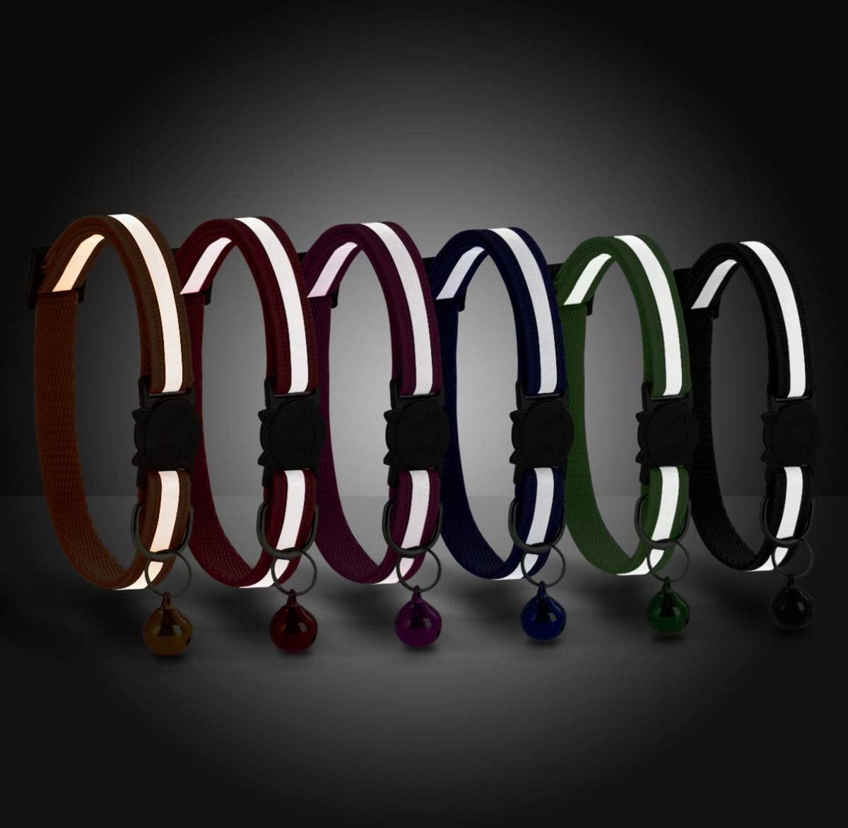 Cat Collar | Reflective With Safety Clasp And Bell | Adjustable 19-32 CM | BLUE