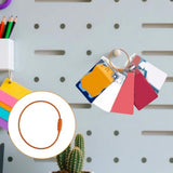 Card holder ring for Yoto card set, 3 keychain loops and 10 hanging tabs Removable card holder organizer Children's travel bag for Yoto cards Storage accessories