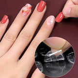 Double-Sided Nail Stickers | 2 Sheets (48 pieces) | Stick-on Nails | Press-on Nails | Fake Nails | Nail Stickers - Rear View