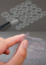Double-Sided Nail Stickers | 2 Sheets (48 pieces) | Stick-on Nails | Press-on Nails | Fake Nails | Nail Stickers