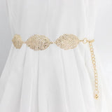 Leaf-Shaped Bridal Belt | Belt | Women's Belt | Wedding Accessories | Gold