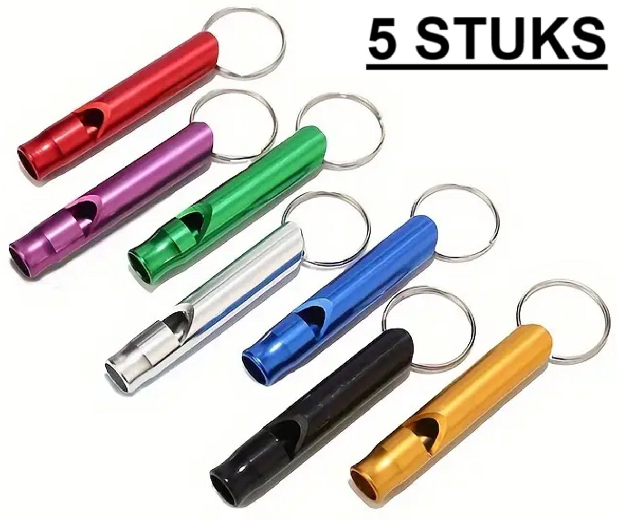 5x Emergency Whistle | Emergency Whistles | Keychain with emergency whistle | In Case of Emergency