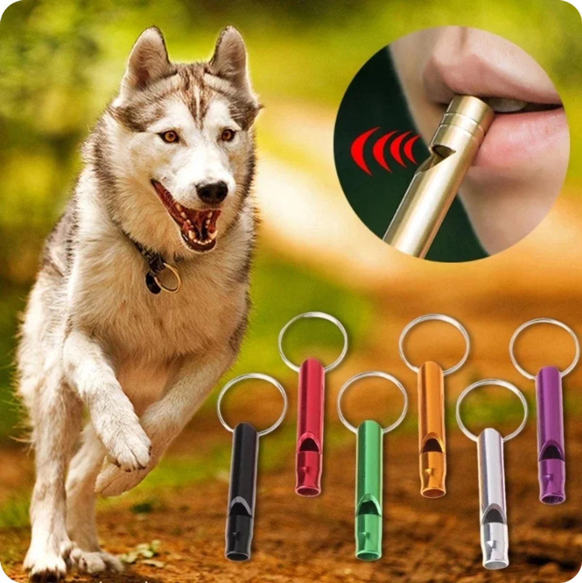 5x Emergency Whistle | Emergency Whistles | Keychain with emergency whistle | In Case of Emergency