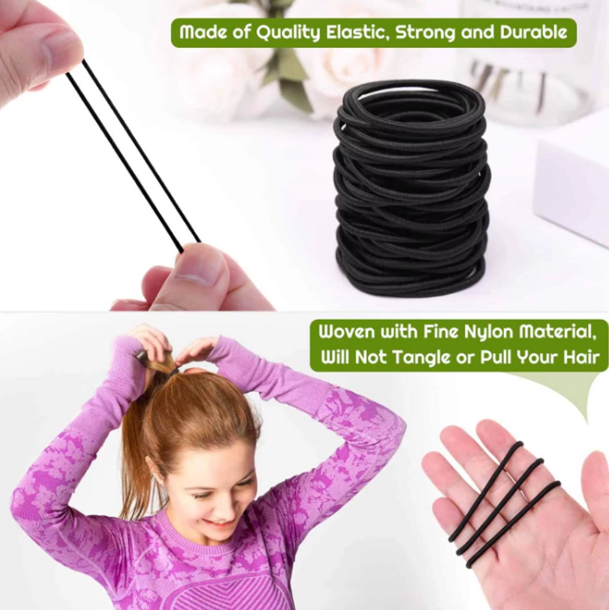 10x Hair Ties | Hair Ties | Black