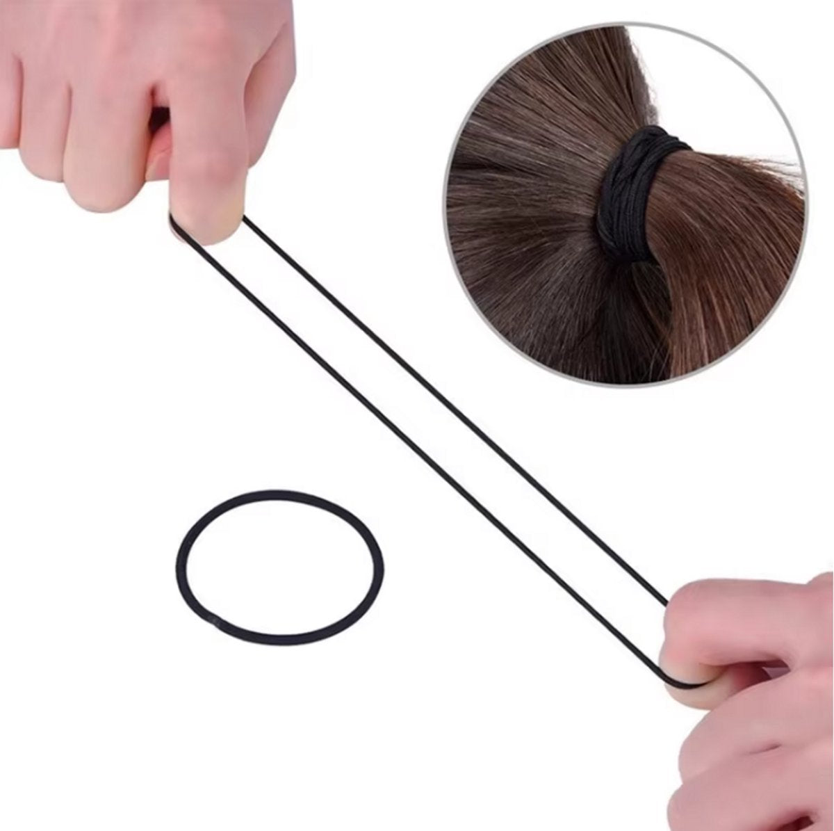 10x Hair Ties | Hair Ties | Black