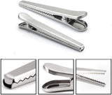 12 Stainless Steel Bag Clips - Airtight Seals for Coffee, Chips & Food - Strong Jaw Grip for Freshness Preservation - Kitchen Organization & Storage Accessories - Silver