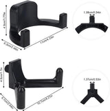 Sanding Hooks - Tool Hangers - Plastic - Sanding Boards - Organization Accessories - Rakes - Shovels - Hammers - Black - 3 pieces - Compatible with - Plastic U-shaped - V-shaped - Storage Accessories