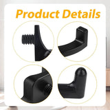 Sanding Hooks - Tool Hangers - Plastic - Sanding Boards - Organization Accessories - Rakes - Shovels - Hammers - Black - 3 pieces - Compatible with - Plastic U-shaped - V-shaped - Storage Accessories - Side View