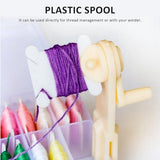 Embroidery Threads Spools, Embroidery Threads, Cards, Cross Stitch, Thread Chart, 100 Pieces, Embroidery Threads, Spools, Plastic with Storage Box and Thread Winder for DIY Crafts, Sewing, Storage Accessories