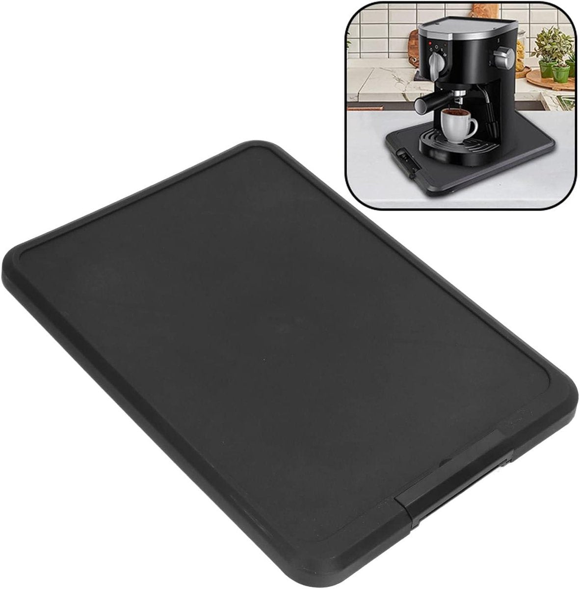 Kitchen Appliance Sliding Tray - Rolling Tray - Handy - Black - Storage Accessories - Suitable for various models - Kitchen Appliance Storage System