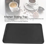 Kitchen Appliance Sliding Tray - Rolling Tray - Handy - Black - Storage Accessories - Suitable for various models - Kitchen Appliance Storage System - 45-Degree Angle