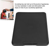 Kitchen Appliance Sliding Tray - Rolling Tray - Handy - Black - Storage Accessories - Suitable for various models - Kitchen Appliance Storage System - Rear View