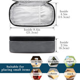 Travel Snack Bags - Thermally Insulated Container - Fruit - Lightweight - Leak-Proof Cooler Bag - Portable - Storage Accessories - Picnic - Grey - Suitable for model XYZ.