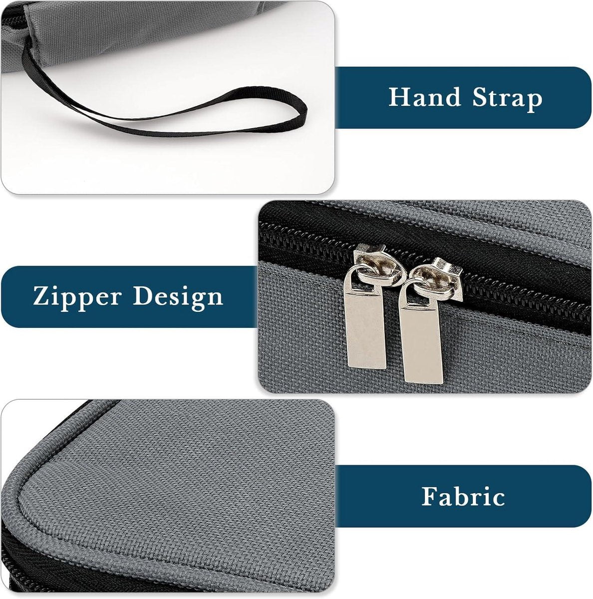 Travel Snack Bags - Thermally Insulated Container - Fruit - Lightweight - Leak-Proof Cooler Bag - Portable - Storage Accessories - Picnic - Grey - Suitable for model XYZ.